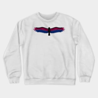 Fly With Pride, Raven Series - Bisexual Crewneck Sweatshirt